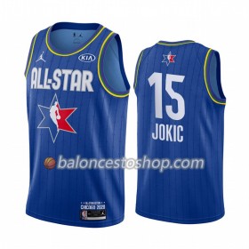 Camiseta Hombre NBA Denver Nuggets Nikola Jokic 15 2020 All-Star Jordan Brand Azul Swingman